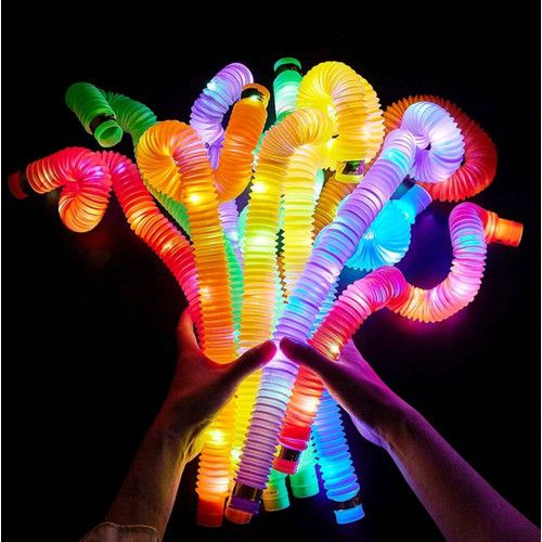 Pop Pipes LED Mainan Viral Anak Light Up Pop Tubes LED Mainan Lampu Stick Pipa Selang DIVA STORE