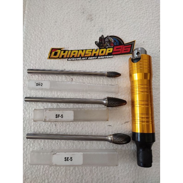 HANDPICE FOREDOM 3-6MM KEPALA BOR FOREDOM 6MM MATA TUNER CARBIDE 6MM PANJANG TUNGSTEN MATA TUNER 6MM