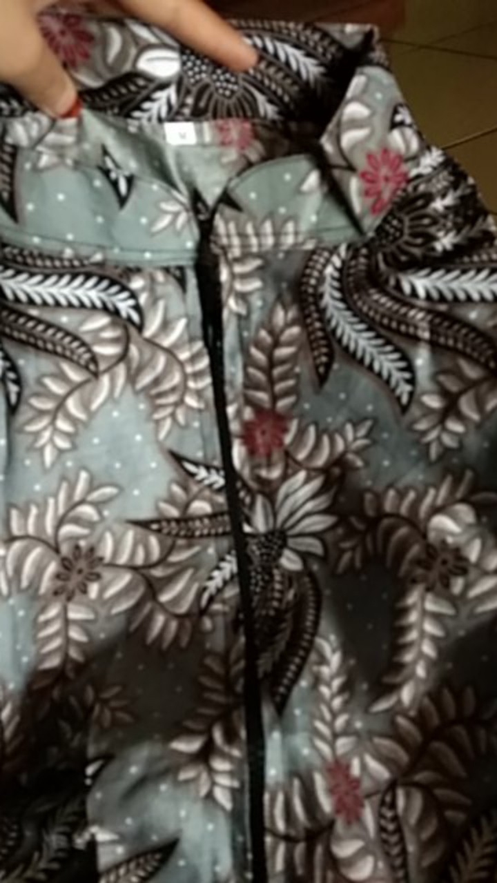 Couple Batik Tunik Modern Seragam Kerja Kantor Lengan Panjang