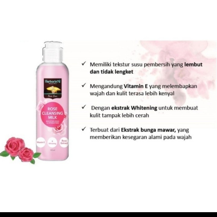 HERBORIST ROSE CLEANSING MILK 100ML