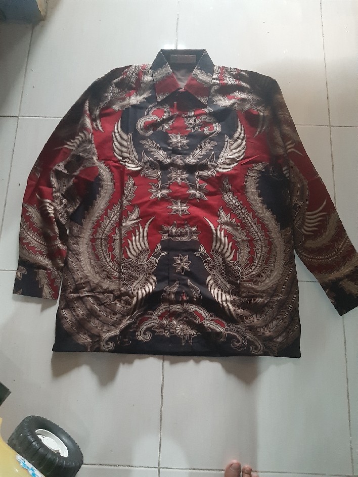 Kemeja Batik Prabu Bahan Katun Baturaden Reguler Fit A529