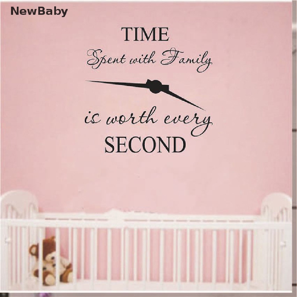 1pc Stiker Dinding Decal Desain time spent with family is worth every second