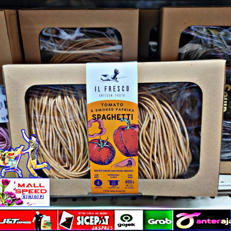 

il fresco artisan pasta tomato & smoked paprila spagheti 400gr ready