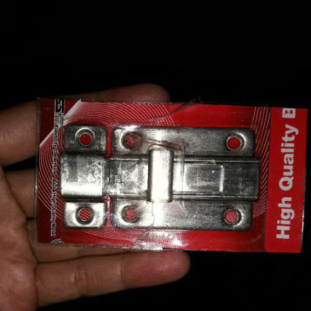 Kunci Grendel Slot Jendela 2 Inch Stainless Steel Door Bolt Slot 5 Cm Grendel Kunci Pintu Laci