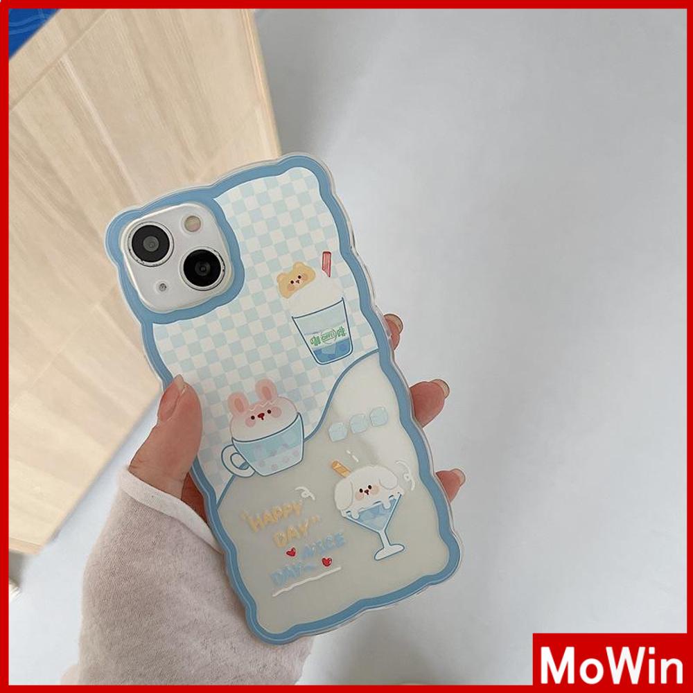 iPhone Case Silicone Soft Case Clear Case Wave Airbag Shockproof Camera Cover Protection Cartoon Cute Compatible For iPhone 11 iPhone 13 Pro Max iPhone 12 Pro Max iPhone 7 Plus xr