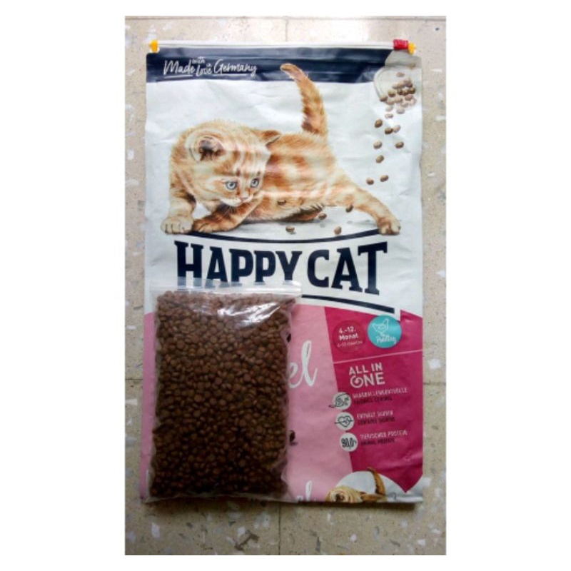 makanan kucing happy cat junior repack 1kg