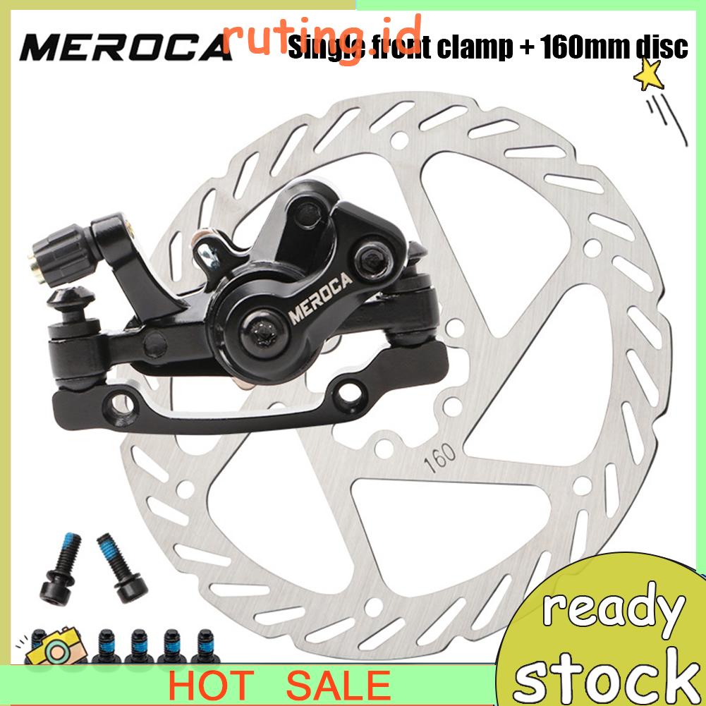 (Ruting) Meroca Set Kaliper Rem Cakram Depan / Belakang Sepeda Mtb