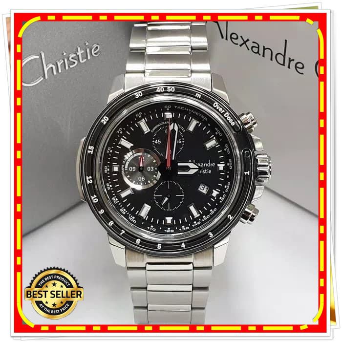 ALEXANDRE CHRISTIE AC 6475 PRIA SILVER BLACK ORIGINAL