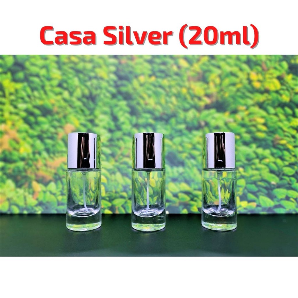 Botol Parfum Casa Trans Silver (20ml)
