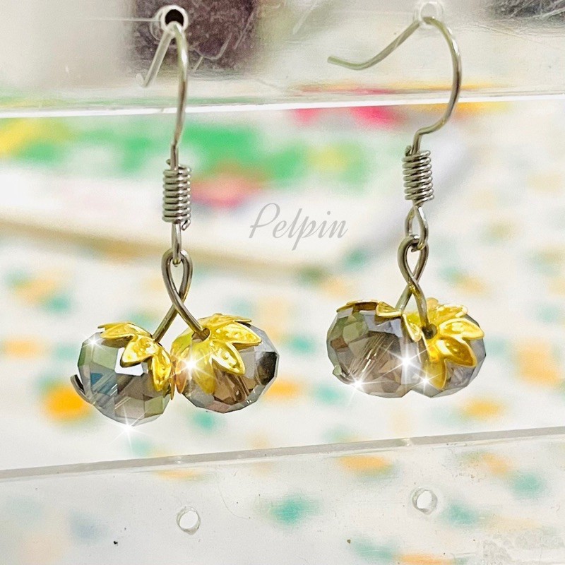 anting pearl permata fruit blink gantung anting anting stainless gantung