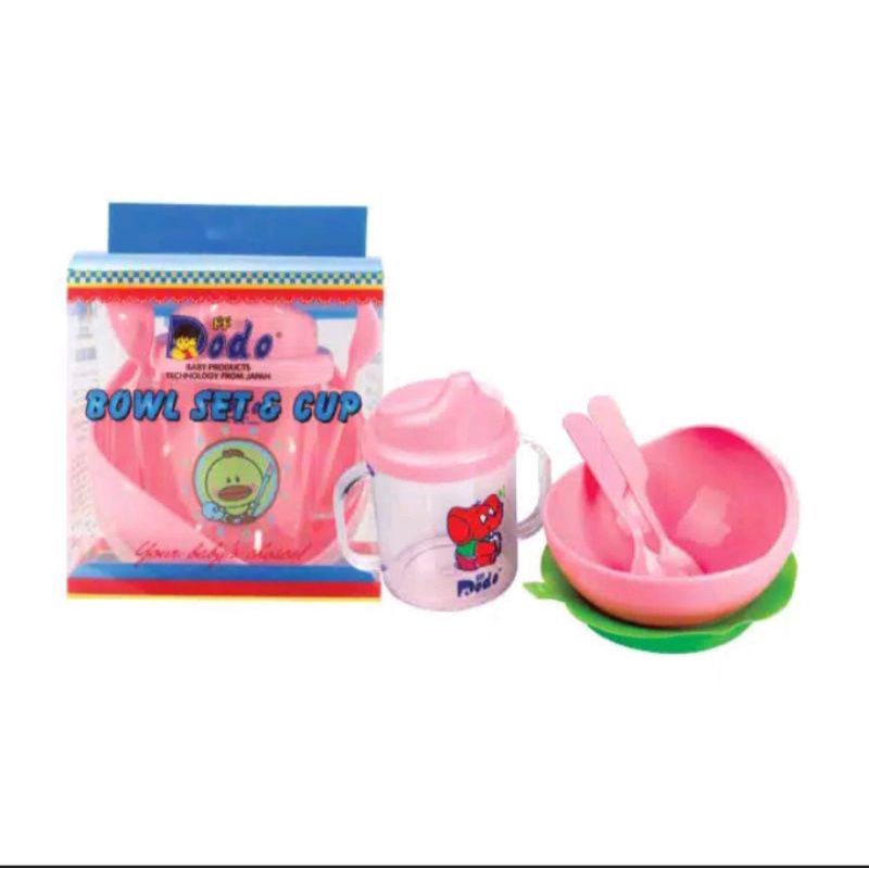 Tempat Makan Bayi, DODO Bowl Set &amp; Cup