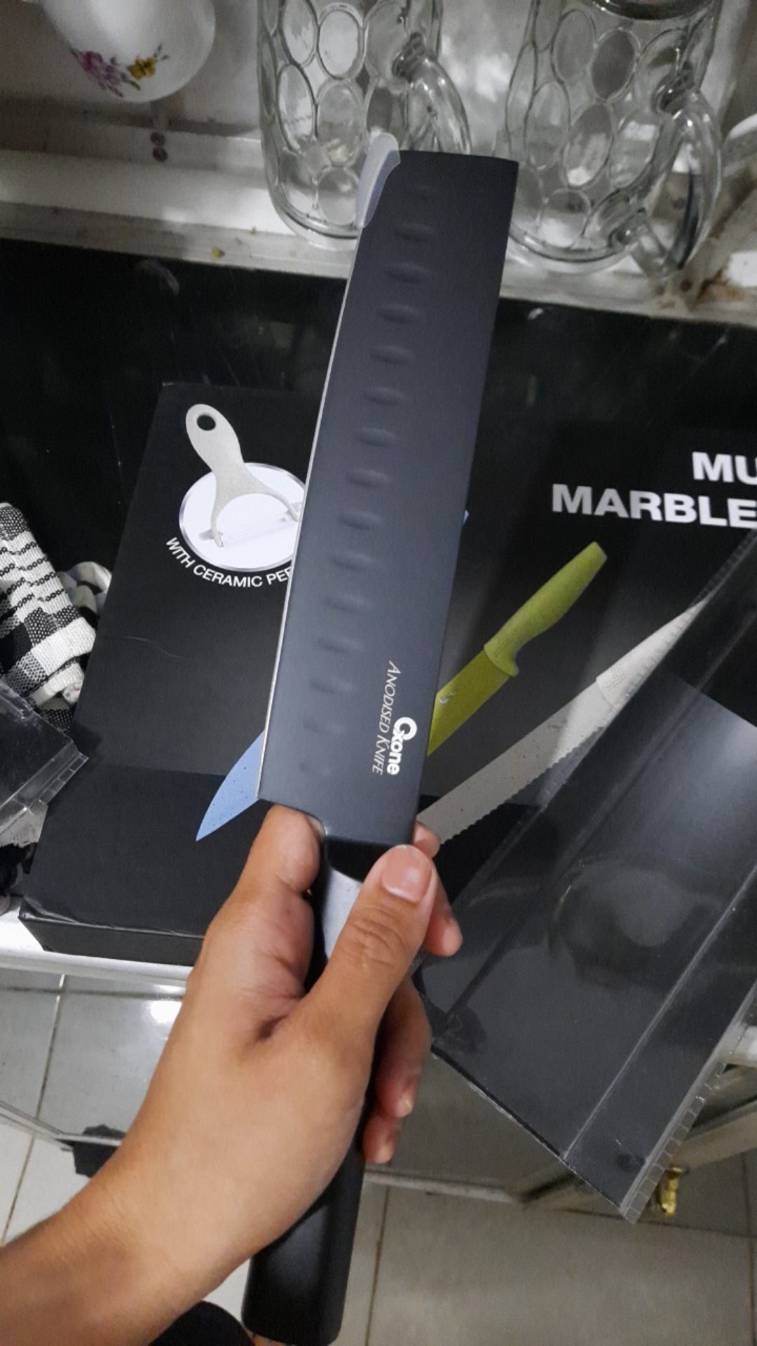 Oxone Ox-61 Black Anodized Knife Series Ox-61a Ox-61b Ox-61c Ox-61d Ox-61e Ox-61f Ox-61g