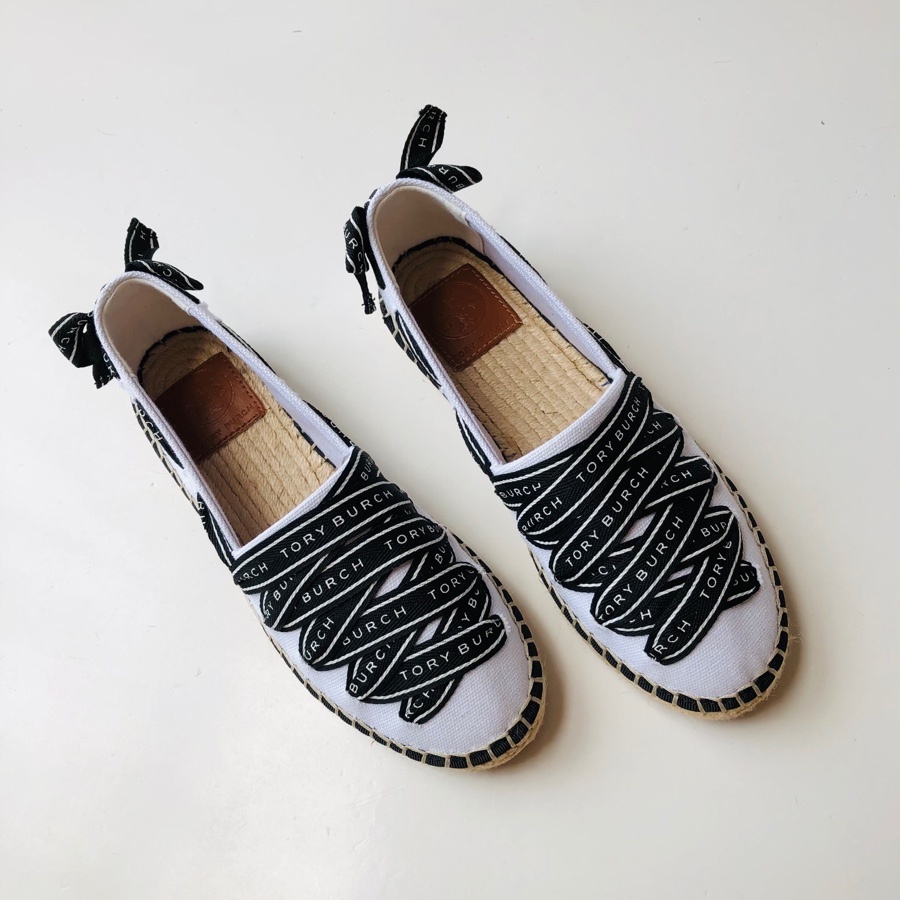 [Instant/Same Day]stb18  STB31 Original TB Bowknot ribbon style canvas material women's casual shoes flat shoes  xie