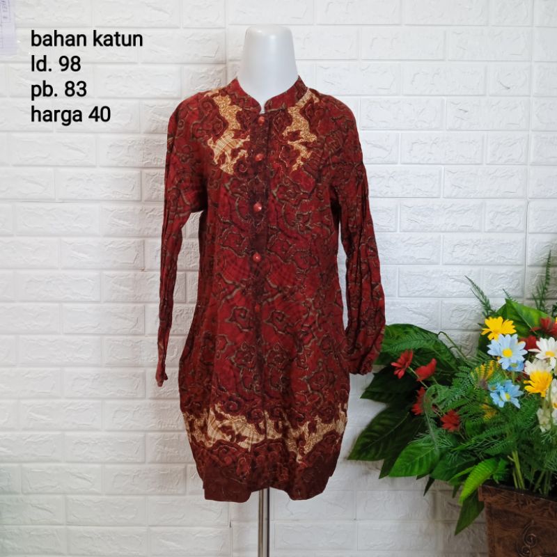 PRELOVED BAJU BATIK WANITA / (PART 1) / PL ATASAN BATIK WANITA / BAJU BEKAS-6
