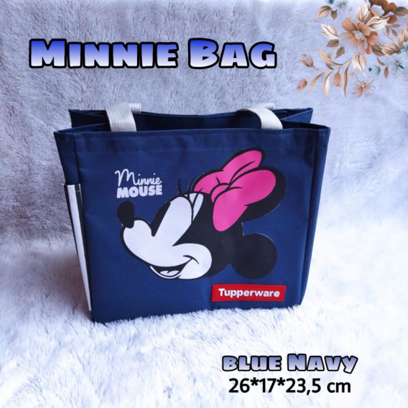 Tas bekal Minnie Mouse ( Zipper bunga Es ) / Minnie Mouse Tas Tupperware