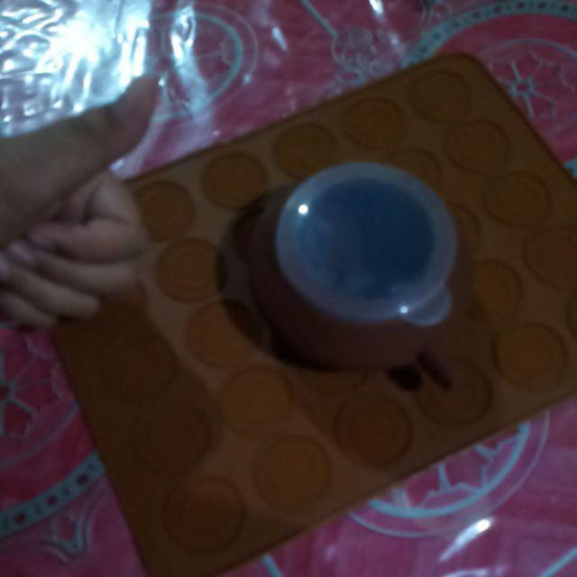 Diy Set Cetakan Dengan Bahan Silikon Dan Bentuk Macaroon Untuk Kue / Macaroon