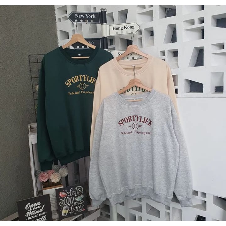 Sweater Wanita Grosir Berkualitas - Sporty life