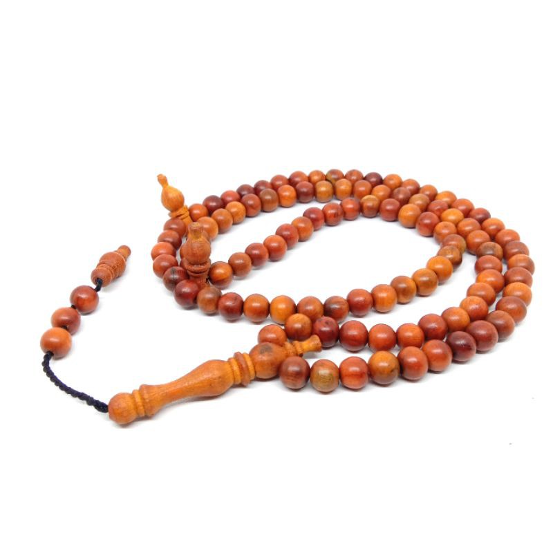 Tasbih secang herbal tasbih 99 butir / tasbih kayu secang super