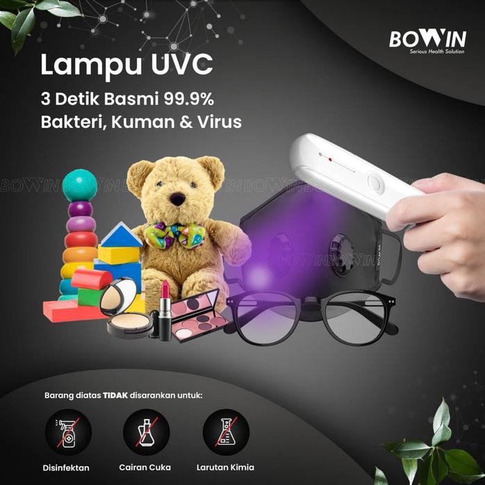 BOWIN UV-C STERILIZER (LAMPU DESINFEKSI BAKTERI, VIRUS, KUMAN)
