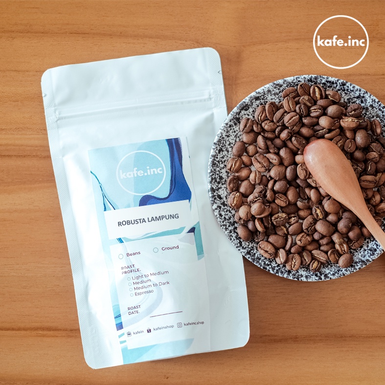 

Kopi Fine Robusta Lampung 100 Gram ( Biji / Bubuk ) Kafein Specialty Coffee