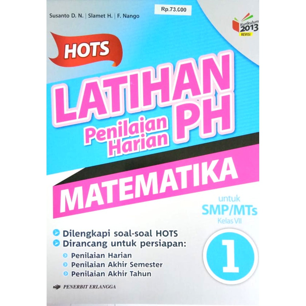 Buku Soal Smp Hots Latihan Penilaian Harian Matematika Kelas 1 K13