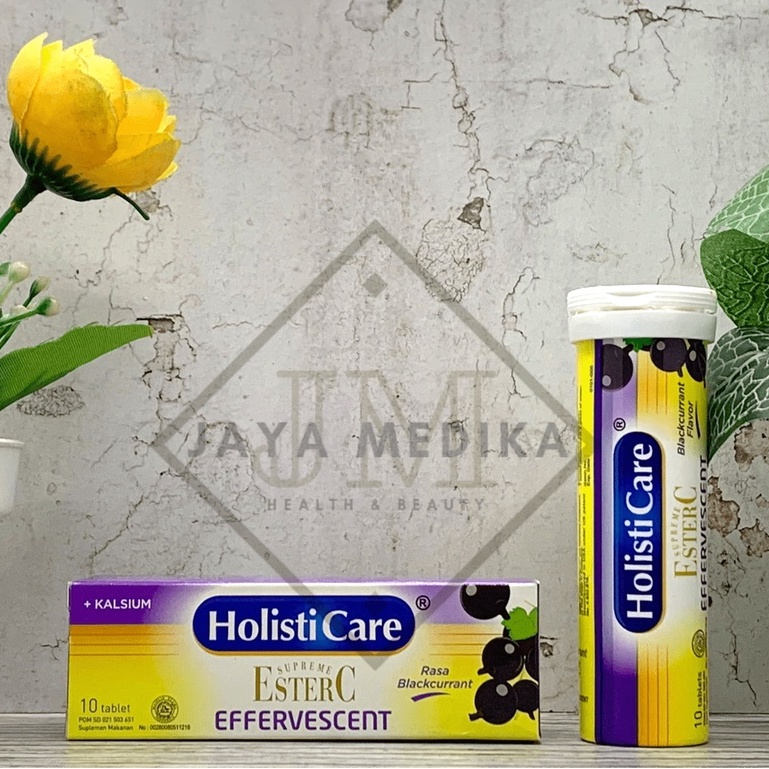 Holisticare Ester C Effervescent Rasa Blackcurrant Isi 10 Tablet