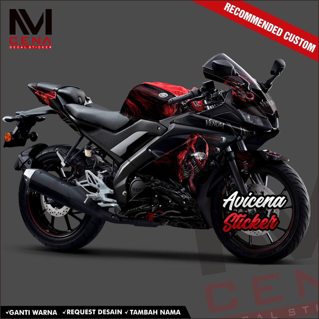 Sticker Decal R15 V3 Full Body Decal Sticker Yamaha R15 V3 Striping r15 v3 full body venom 2