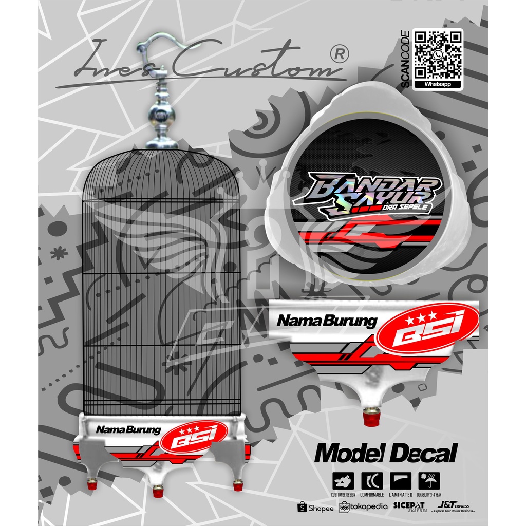 decal tebok decal sangkar lovebird
