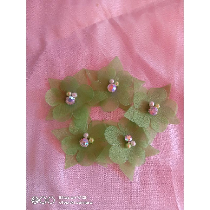 bunga 3d organza