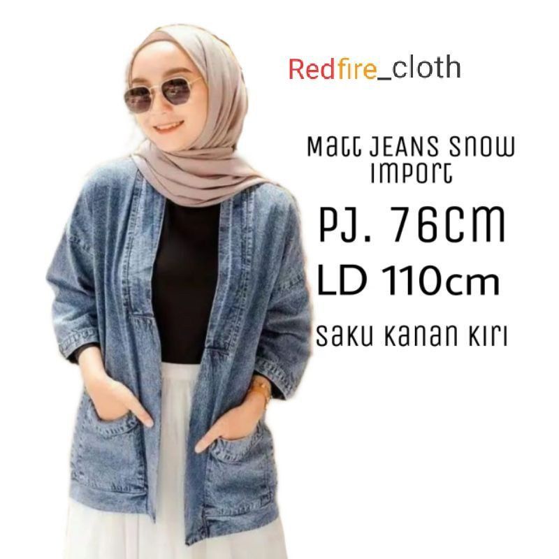 0CARDIGAN JEANS WANITA // OUTER JEANS WANITA //  BEST SELLER TERMURAH