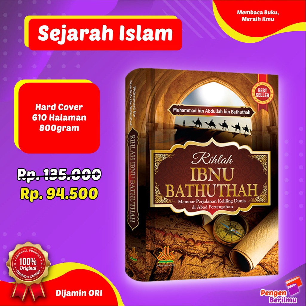 Jual Rihlah Ibnu Bathuthah | Buku Bacaan Islami | 100% Buku Original ...
