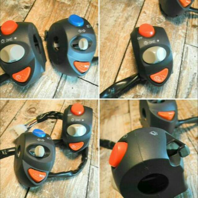 Saklar Domino Universal Semua Motor / Saklar Domino Dim Stater Sein / Saklar Tombol Domino Full Set