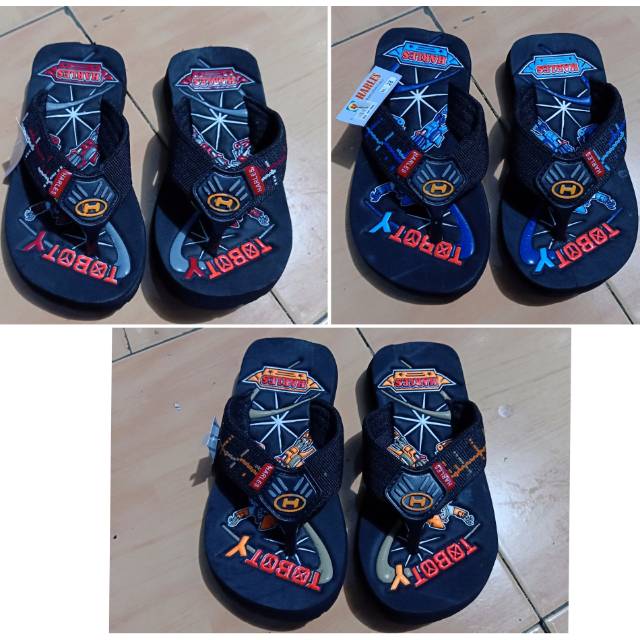Sendal anak karakter tobot