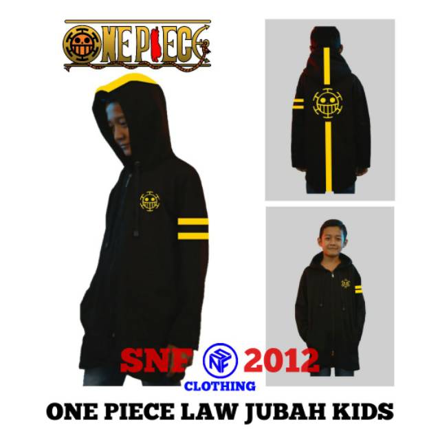 Jubah anime anak One piece trafalgar law