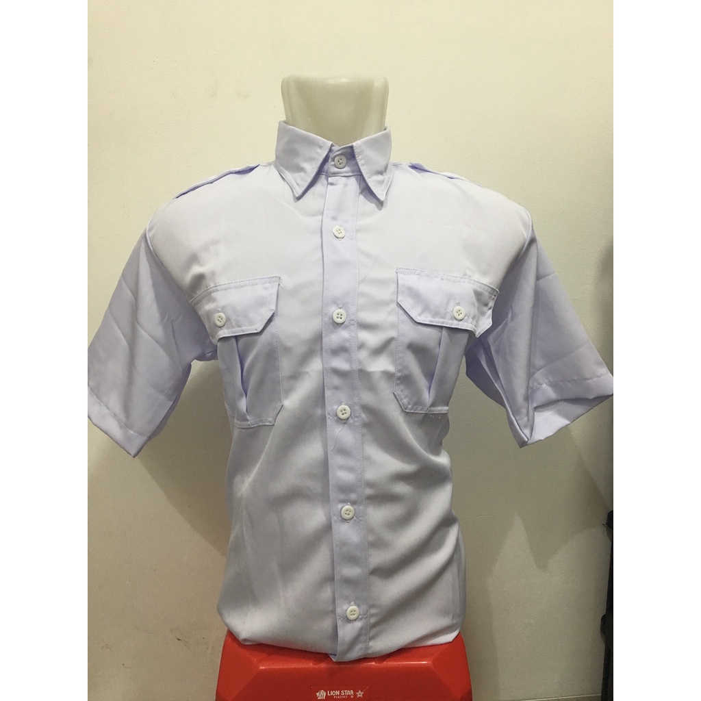 Kemeja Pendek Jayaraya PNS - Baju PDH Putih Kemeja PDH Putih Twist - Baju PNS Pria