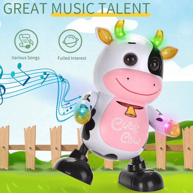 MAINAN DANCING CUTE COW / SAPI NYANYI DAN NARI EDUKASI TOYS