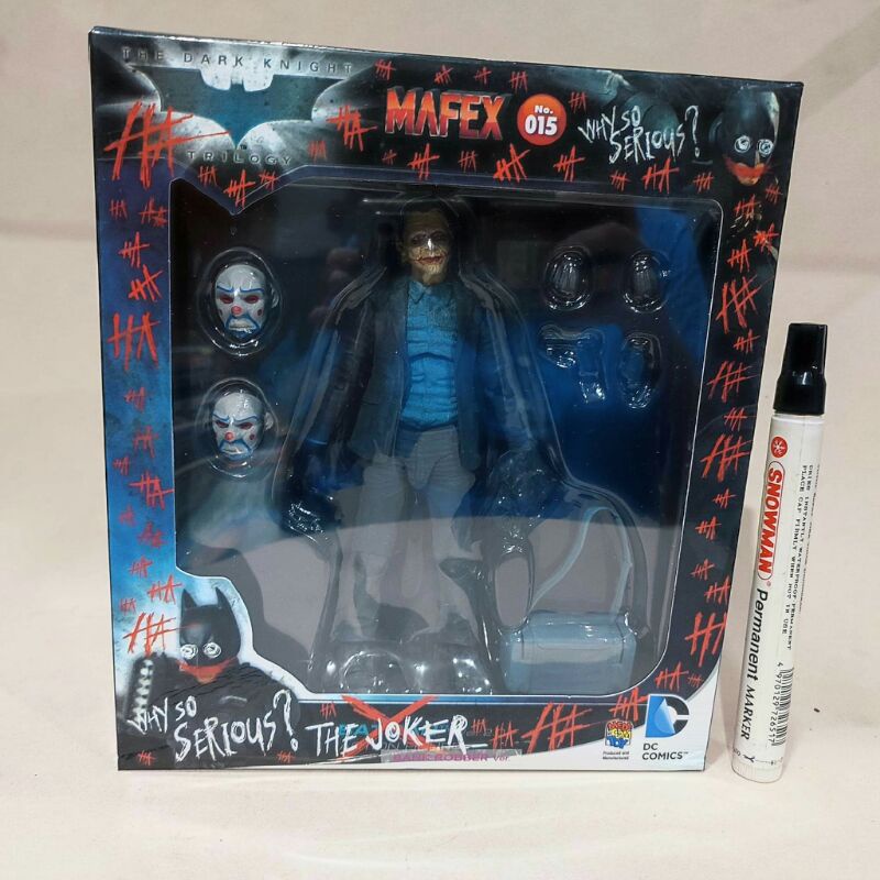 mafex action figureThe joker bank robberWhy so serious hahahaMafex 016Artikulasi detailMedicom recas