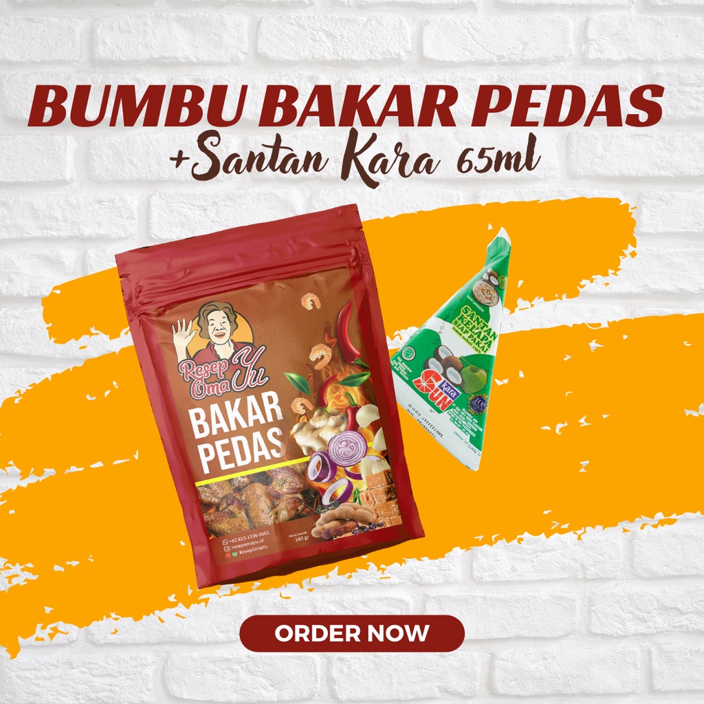 

Bumbu Bakar Pedas ala Resep Oma Yu + Sun Kara Santan 65ml