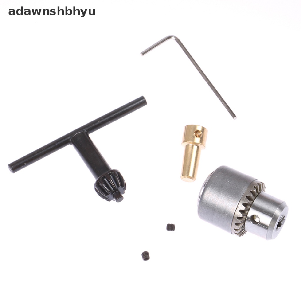 Adawnshbhyu 1set Chuck Bor Mini Micro 0.3-4mm Taper Mounted Drill Chuck Dan Kunci Pas