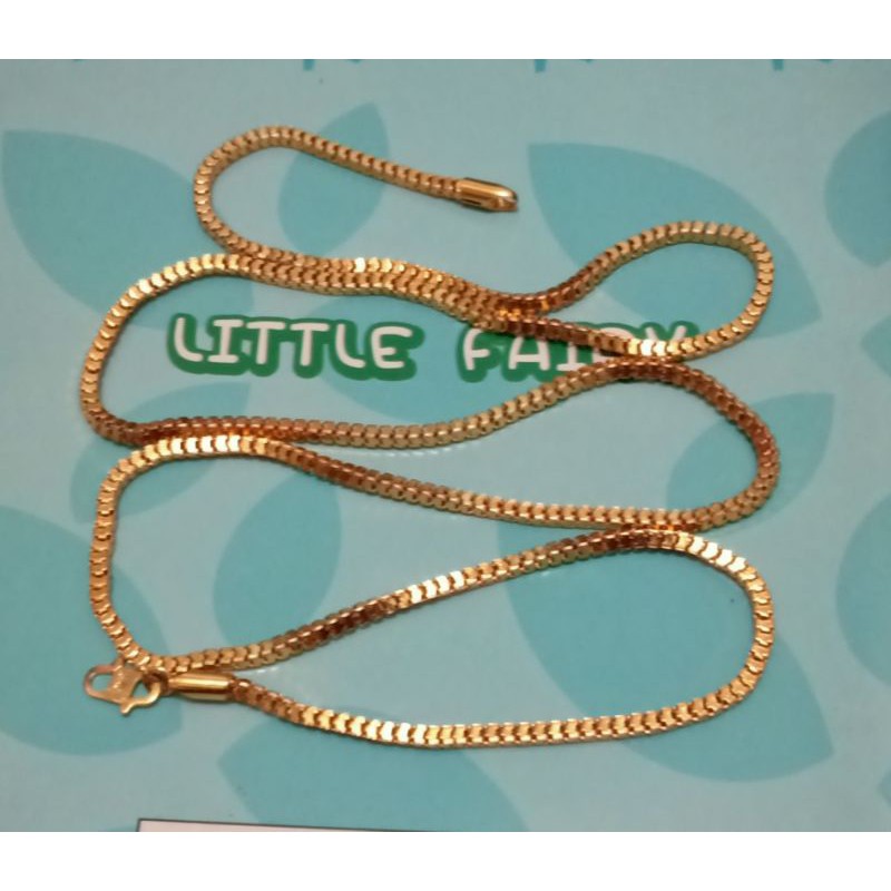RP323. kalung xuping lapis emas milano 60 cm