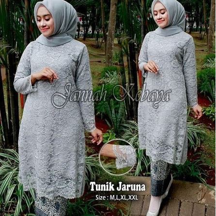 set kebaya tunik jaruna berkualitas