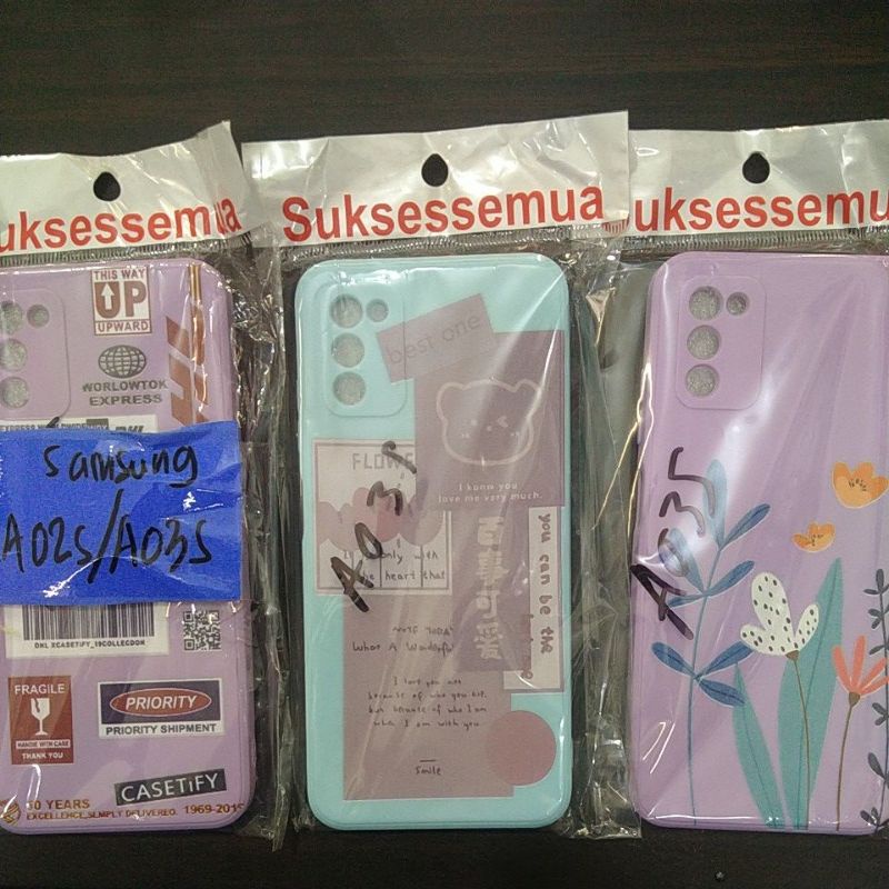 Soft case motif bunga SAMSUNG A02S/A03S
