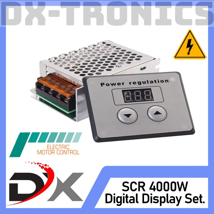 Dimmer SCR 4000W Motor Speed Controller 220V AC With Digital Display