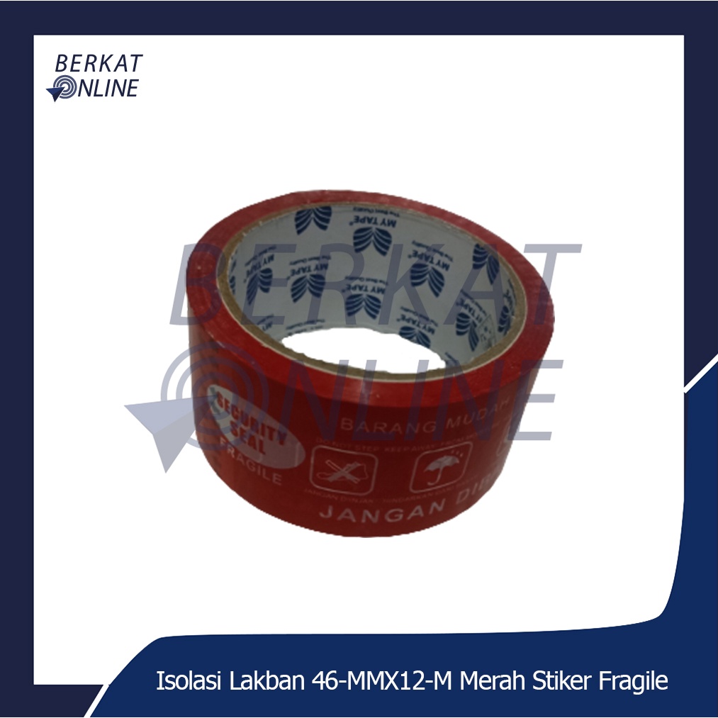 

Isolasi Lakban 46mmX12m Merah Sticker Fragile