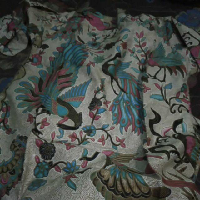 Batik Tunik Shibori Jumputan Terbaru Size M-xl/ Hrb026 Yelbor Navbor / Biru Putih / Original Bel