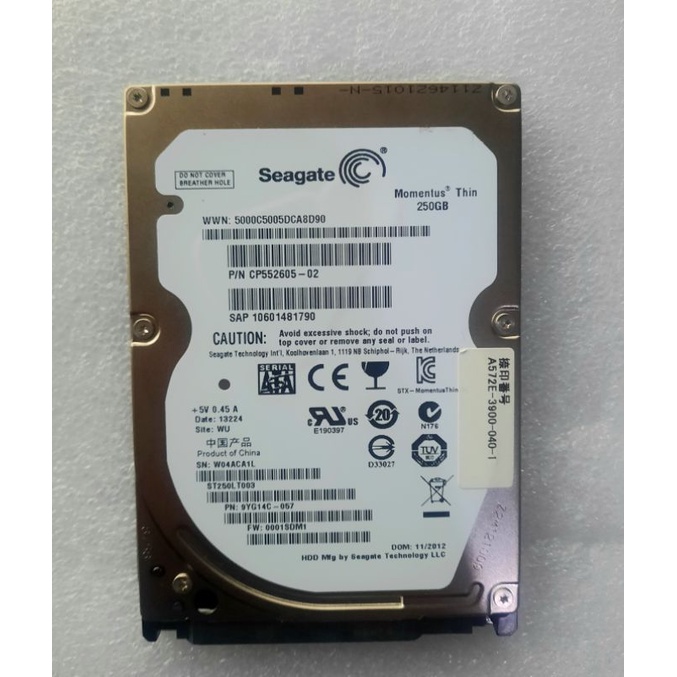 Hardisk Hdd Laptop 250Gb Sata 2.5 Inch 7mm Slim