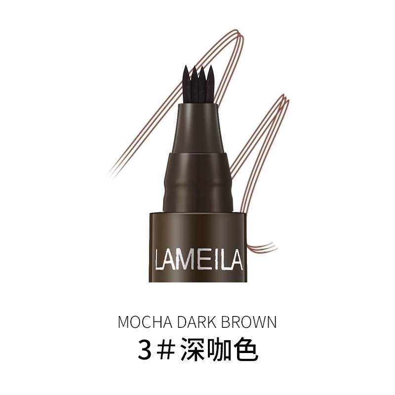 Lameila Eyebrow Waterproof Natural Eyebrow Pen Four claw Eye Brow Tint Fork Tip Long Lasting By Aurora 784