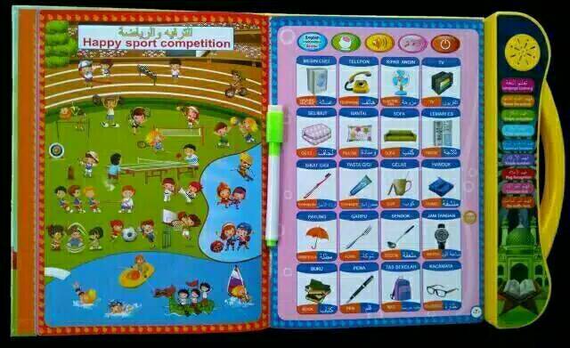 marvelashop | LED 2 Pen Ebook 4 Bahasa Mainan Anak playpad Edukasi E book / E-book Playpad Buku Pintar