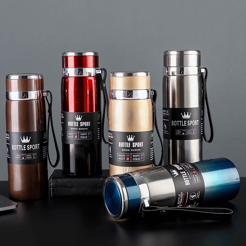 Botol Termos Tumbler Stainless Steel Termos Travel 1000ml H05-3 Botol Termos Tahan Panas dan Dingin Termos Travel Stainless Premium