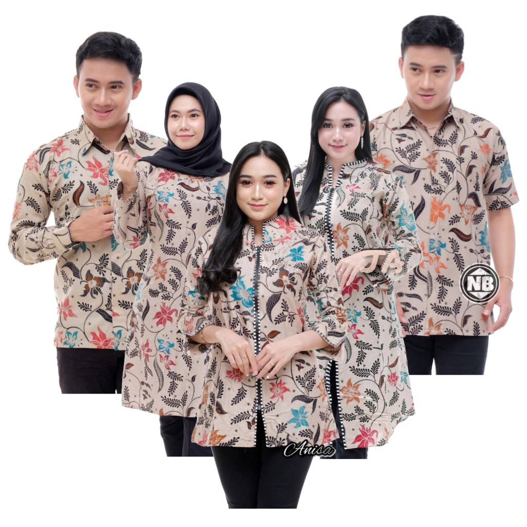 Maura Couple - Sania Ruffle Batik Couple Ori Ndoro Jowi Garansi Termurah